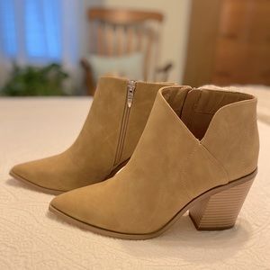 Womens Ankle Boots V Cutout Western Booties Chelsea Boots